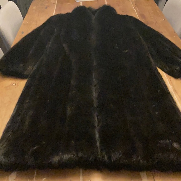 Black Mink Fur Coat